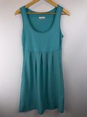 Columbia Women’s Omni-Shade Sun Protection Aqua Turquoise Dress XS Pockets