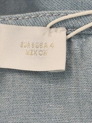 MNG Denim Long Dress Light Wash Adjustable Straps Size Small