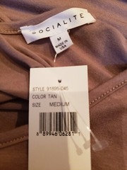 NWT Socialite Criss Cross Back T Shirt Shift Dress Size Medium