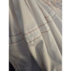 Yenny Bastida White Ruffle Sleeve Button Front Mini Dress Size 8 Handcrafted