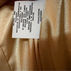 Jessica McClintock Gold Strapless Mini Dress Size 8 Vintage Prom 80s 90s Formal