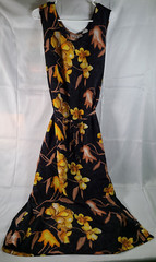 Vtg Details Floral Printed Bohemian Long Dress Vacation Boho Beach Maxi 3XL