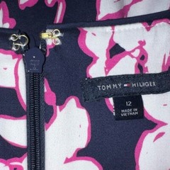 Tommy Hilfiger,12, sleeveless, midi floral, Rounded color into a V-neck ,rear zi