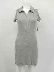 BP Dress Gray Zip up Collar Mini S NEW NWT N197