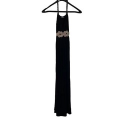 Miss Me Sleeveless Black Strap Dress Size Small 93% Rayon 7% Spandex