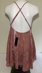 Lulus Dress New W/Tags Size M Jrs Dusty Rose Mini Sundress Hand Wash Only Pretty