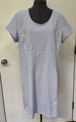 DULUTH TRADING CO CLASSIC NoGA SHORT SLEEVE STRETCH KNIT ACTIVE DRESS GRAY XL