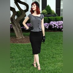 🍄‍🟫HOST PICK🍄‍🟫 Stop Staring Park Place Dress, Grey/Black, Size 16, EUC