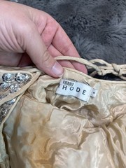 Rhode Platinum Jemima Dress Womens 6 Silk Silver Sequins Slip Dress Sleeveless