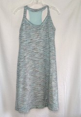 MPG Women&rsquo;s Medium Athletic Racerback Dress Blue Built In Bra