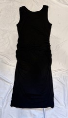 Athleta Black Ruched Sundress Size L Casual Dressy