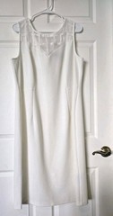 Maya Brooke White 2-Piece Dress/ Duster Set Mother of Bride/Groom Sz 18W