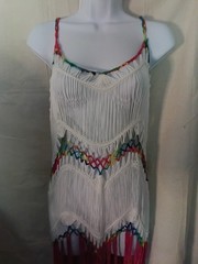 String Dresh Crochet Multi Color Festival Dress Women&rsquo;s Os