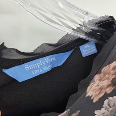 Simply Vera Wang Shift Dress XL Black Floral Dark Coquette Fairygoth Goth