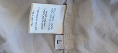 Cloth & Stone Women&rsquo;s LightGray Solid Sleeveless Ruffle Round Neck Shift Dress L
