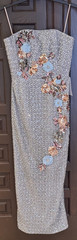 HELSI Silvia Floral Sequin Strapless Cocktail Dress Size Small