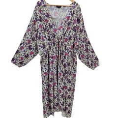 Summersalt Womens Plus Size 2XL The Cinched Waist Caftan Dress in Vintage Floral