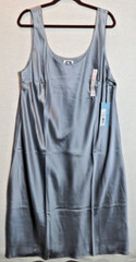 Future Collective Light Blue Sleeveless Satin Evening Gown Women&rsquo;s 1X