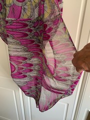 Mara Hoffman Pink Shades Cover Up Halter Neck Front Slit Beach Dress One Size