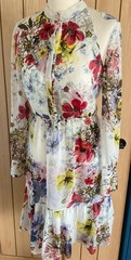 ERDEM RUNAWAY FLORAL PRINT DEVIKA SILK DRESS UK SIZE 8 Original Price £1228