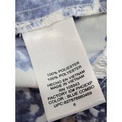 Peter Som for DesigNation Blue White Tie Dye Medallion Shirt Dress 6