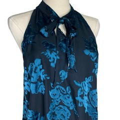 Lovers + Friends Jade Blossom Floral Burnout Mini Dress Black size Small