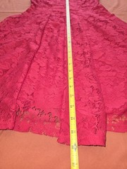 Roz&Ali Red Lace Sleeveless A-Line Floral Dance