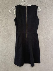 J. Crew Womens Dress black Size 00 back zip sleeveless Adult