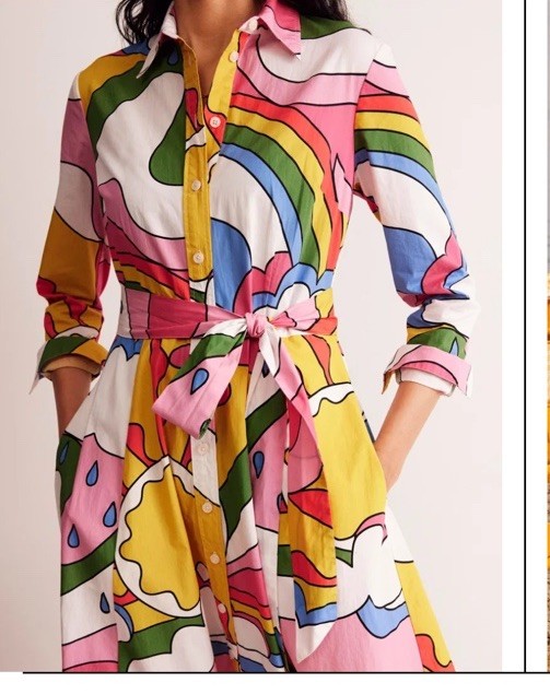 NWT Boden Amy Midi Shirt Dress 8 $270