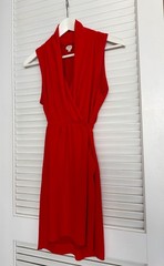 Aritzia Wilfred Sabine Faux Wrap Mini Dress XS Surplice V-Neck Chic Minimalist