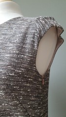 Ted Baker Grey Metallic Silver Sparkly Dress SIZE 8 Ted Size 1 Beliba