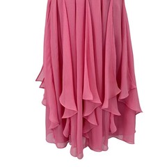 David&rsquo;s Bridal Strapless Chiffon Dress WMNS 2 Layered Skirt Pleated Zip F14169