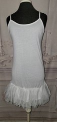 Victorian Trading Marissa Lace Slip White Dress Nightgown L