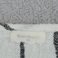 World Market Striped Cotton Tunic Dress Cap sleeve One size 28CT