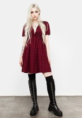 NWOT Disturbia Dreadful Ruffle Smock Dress Size 8 *FITS UP TO A SIZE 12*