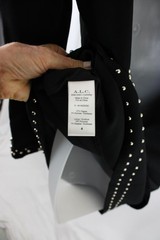 A.L.C. NWT Women&rsquo;s Black Madison Studded Long Sleeve Mini Dress Size 4