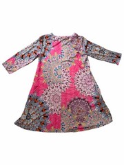 Pink Mandala Side-Pocket Shift Dress XXL