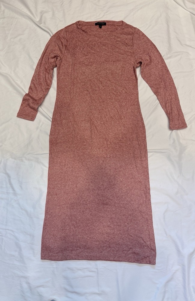Banana Republic Coral Salmon Pink Sweater Dress Size M