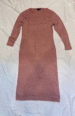 Banana Republic Coral Salmon Pink Sweater Dress Size M