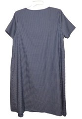 Tendency Blue Pinstripe Pullover Dress XL NWT New With tags