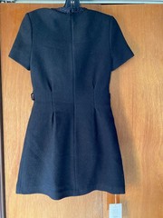 NWT Self Portrait Black Textured Mini Dress Size UK 8 US 4