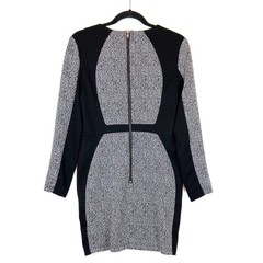 W118 Walter Baker M Sheath Colorblock Power Dress Statement Piece Office Club