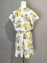 Ophelia Roe Lemon Print Dress Size S