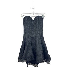 NWT Lavish Black Lace Corset Dress M Short Goth Steampunk