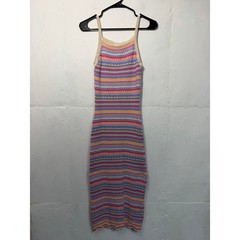 Z Supply Santa Cruz Stripe Midi Dress Womens XS Knit Crochet