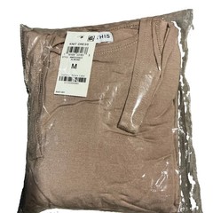 And Now This Beige Solid Wrap Midi Dress Med. Scoop Neck Sleeveless Tie Stretch