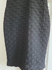 London Times NWT Black Paisley Top Textured Dress, Size 6