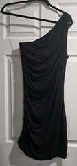 A New Day Women&rsquo;s Black One Shoulder Knit Dress Size Medium