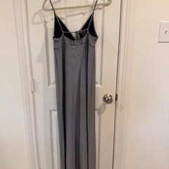 Draper James Blue Gingham Sleeveless Maxi Dress, Size Medium