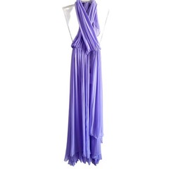 Retrofête Ina Silk Chiffon Maxi Dress Wisteria NWT Medium Wedding Guest Gala